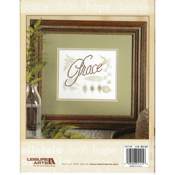 Cross Stitch Leisure Arts Stamp n Stitch Inspirational 4115 Chart Booklet USA - Picture 5 of 5
